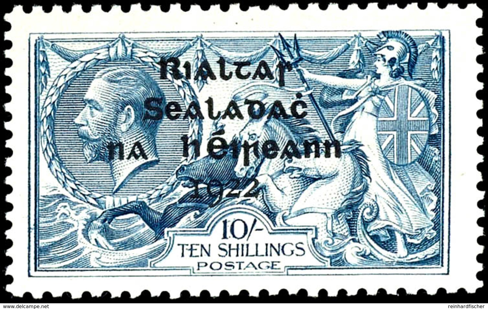 1922, 10 Sc. Seepferd, Aufdruck Type I, Tadellos Postfrisch, Unsigniert, Mi. 500.-, Katalog: 11I ** - Sonstige & Ohne Zuordnung