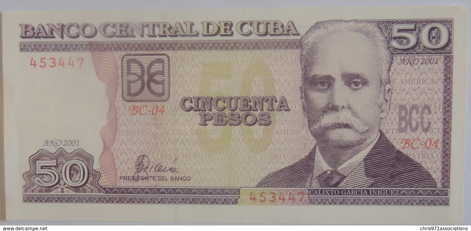 Billet De Cuba De 50 Pesos 2001 Pick 119 Neuf/UNC - Cuba