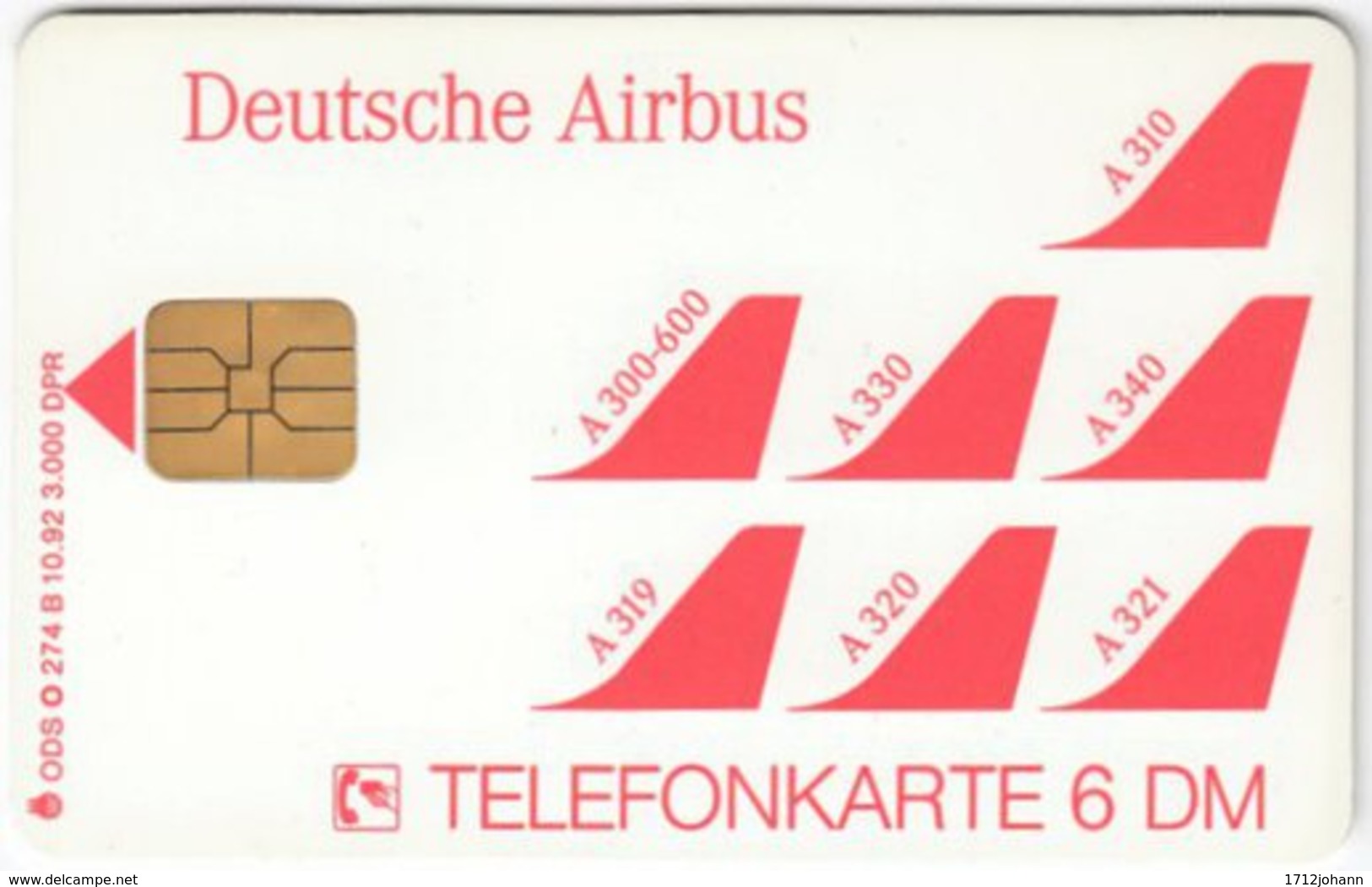 GERMANY O-Serie A-929 - 274B 10.92 - Traffic, Airplane, Airbus - MINT - O-Series : Séries Client