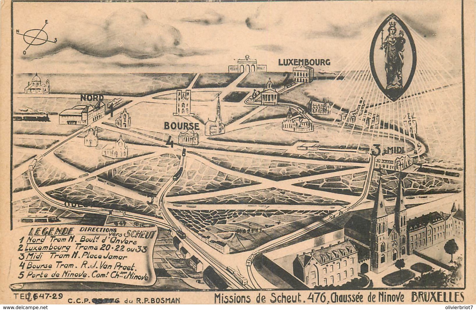 Belgique - Bruxelles - Missions De Scheut - Chaussée De Ninove - Institutions Internationales