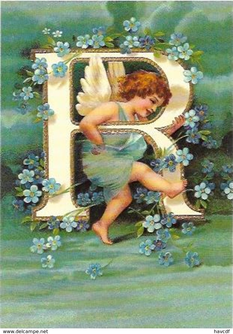 CPM (S) - ALPHABET COMPLET, 26 Lettres De A à Z - RARE - ANGELOTS - Reproduction, Format : 10,5 X 15 Cms - Anges