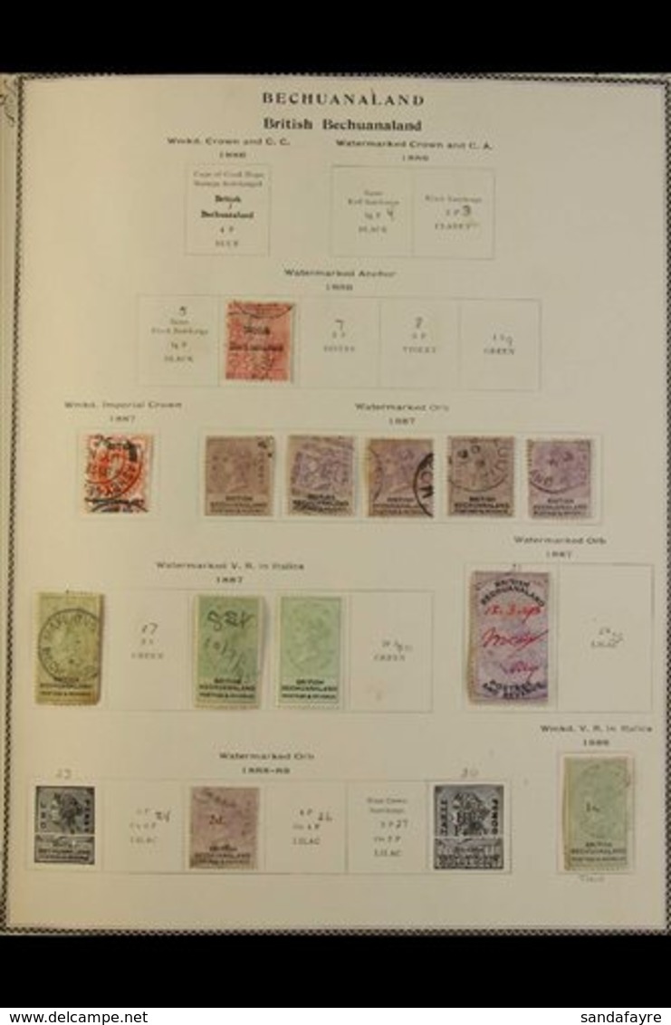 BRITISH AFRICA  USED COLLECTION - MANY STRONG COUNTRY RANGES - We See Bechuanaland - Cat.£460+ Incl. 1913-24 Most Values - Autres & Non Classés