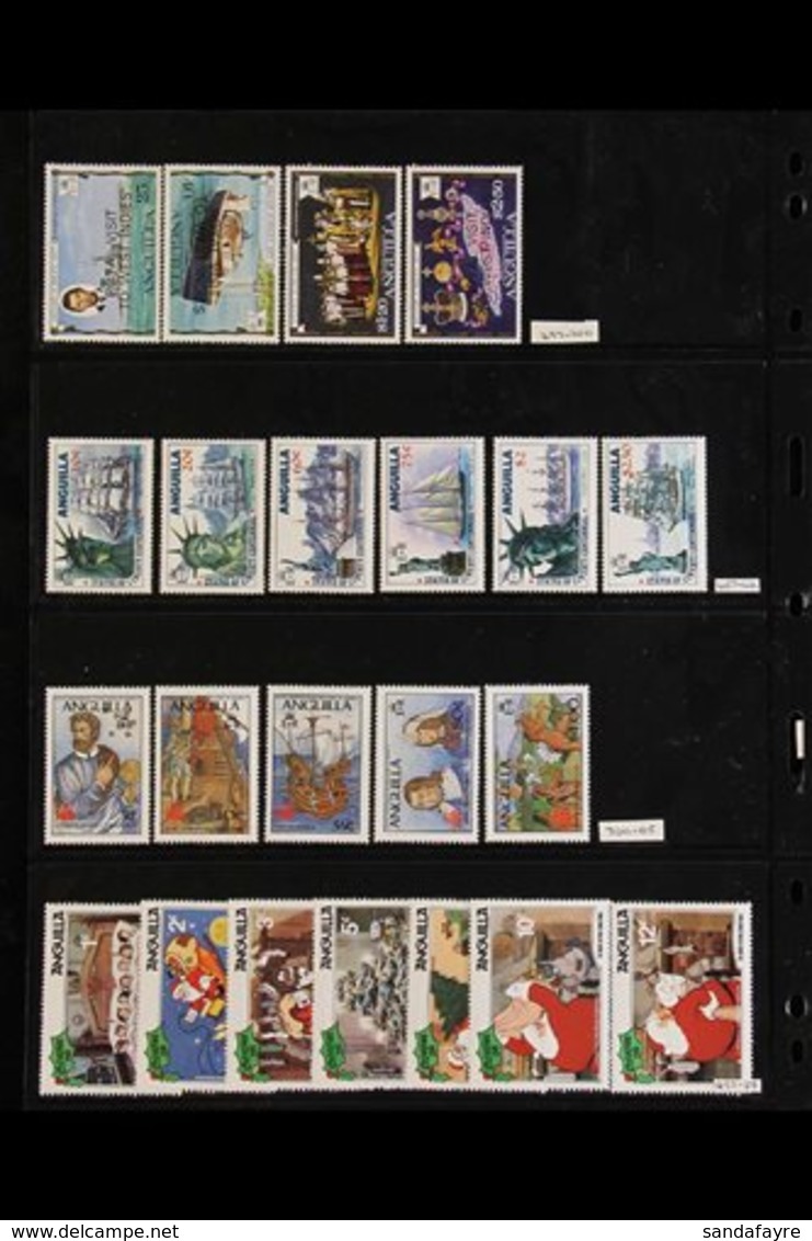 BRITISH WEST INDIES  NEVER HINGED MINT COLLECTION. Late 1960's To 1990's All Different Stamps & Mini-sheets On Stock Pag - Andere & Zonder Classificatie