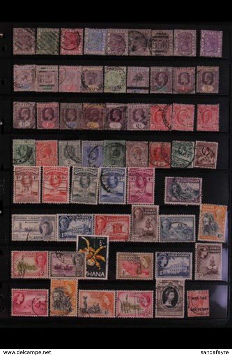 BRITISH AFRICA  1880's-1990's ALL DIFFERENT USED COLLECTION On Stock Pages In A Binder With Ranges That Include Botswana - Altri & Non Classificati