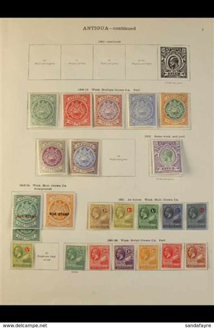 1863-1936 OLD TIME MINT COLLECTION  An All Different Collection Presented On Printed "New Ideal" Album Pages. Includes 1 - Other & Unclassified