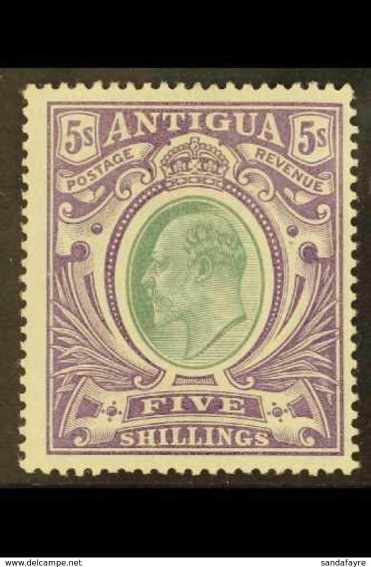 1903-07  5s Grey-green And Violet On Ordinary Paper, SG 40, Fine Mint. For More Images, Please Visit Http://www.sandafay - Other & Unclassified