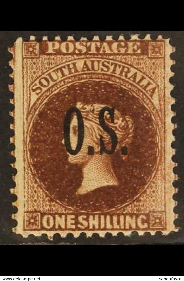 SOUTH AUSTRALIA  OFFICIAL 1891-1902 1s Vandyke Brown, SG O31, Fine Mint. For More Images, Please Visit Http://www.sandaf - Other & Unclassified
