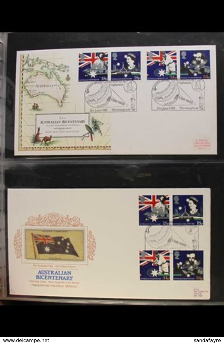 1988 AUSTRALIAN BICENTENARY.  An Interesting Collection Of All Different Illustrated First Day Covers In A Cover Album,  - Other & Unclassified