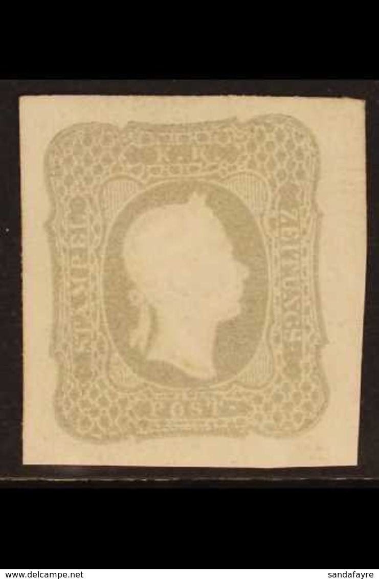 1861  1861 1.05k Grey "Newspaper Issue" (Michel 23a, SG N38), Fine Mint, Large Part OG Gum, Four Jumbo Margins. An Attra - Other & Unclassified