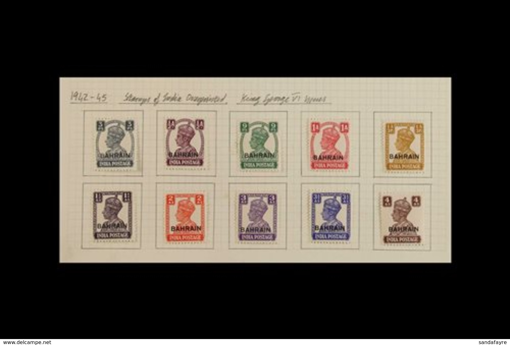 1942 - 1964 FRESH MINT ONLY COLLECTION  Mostly Complete Sets On Pages With Some Later Issues NHM And Including 1942 Set, - Bahreïn (...-1965)