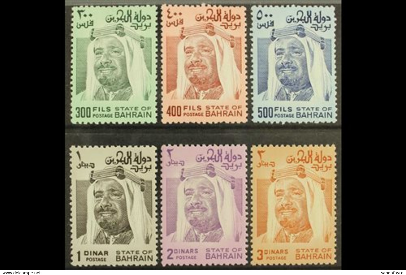 1976-2008  Shaikh Defins Set, P12x12½, SG 241/4e, Never Hinged Mint (6). For More Images, Please Visit Http://www.sandaf - Bahrain (...-1965)