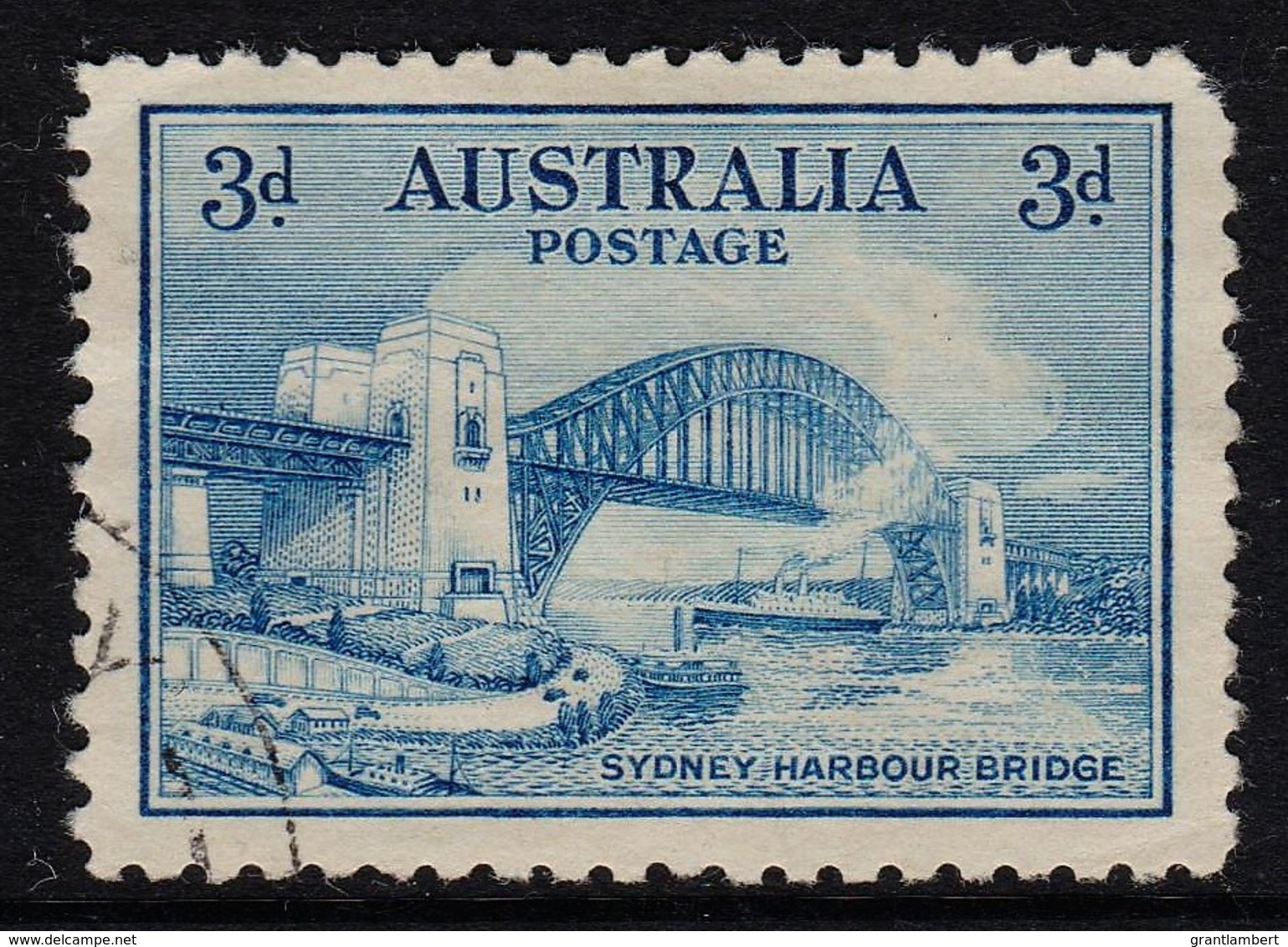 Australia 1932 Sydney Harbour Bridge 3d CTO No Gum Used - Used Stamps