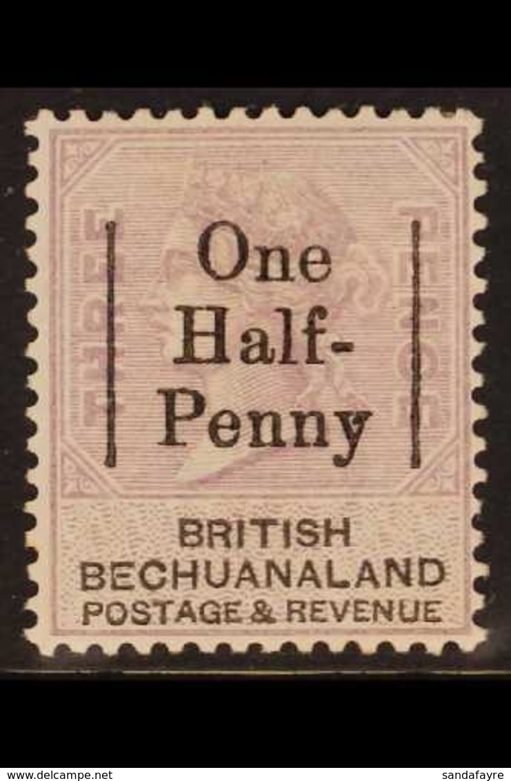 1888  "One Half-Penny" Surcharge On 3d, Pale Reddish Lilac & Black, A Couple Of Tiny Gum Thins, SG 29, Fine Mint. For Mo - Other & Unclassified