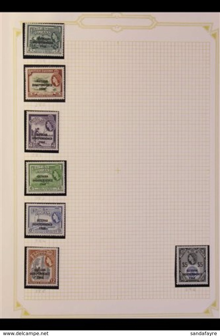 1966-1983 NEVER HINGED MINT COLLECTION  With Light Duplication (usually X1 To X3 Of Each) On Leaves, Includes 1966-67 Op - Guyana (1966-...)