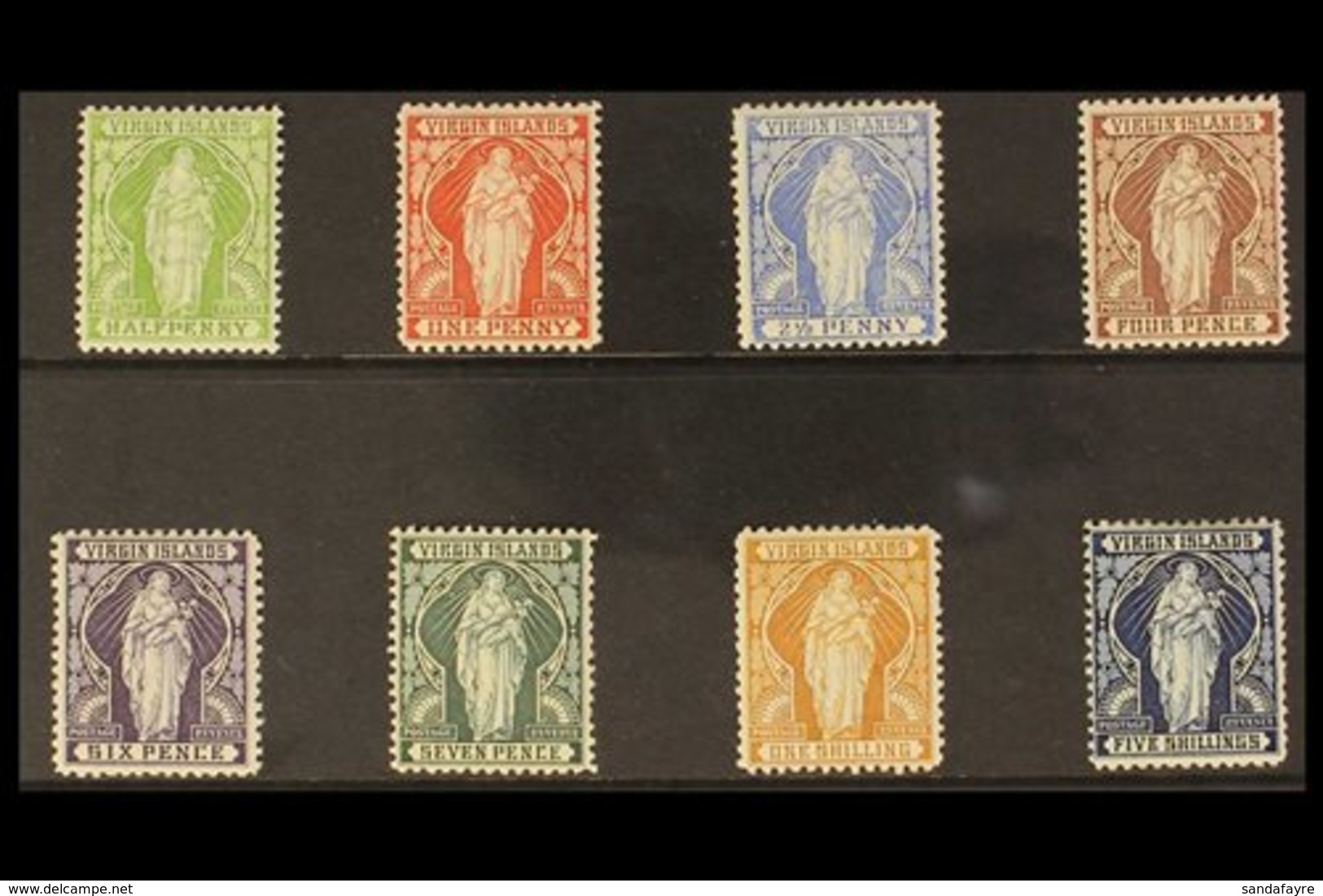 1899  Complete Definitive Set, SG 43.50, Fine Mint. (8 Stamps) For More Images, Please Visit Http://www.sandafayre.com/i - British Virgin Islands