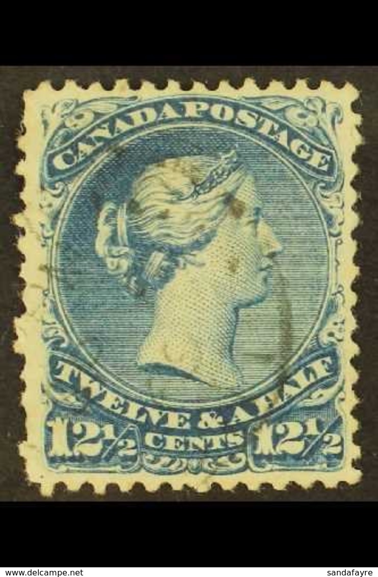 1868  12½c Bright Blue Large Queen On Watermarked Paper, SG 60b, Clear "UTH", Cds Used, Few Shorter Perfs. For More Imag - Other & Unclassified