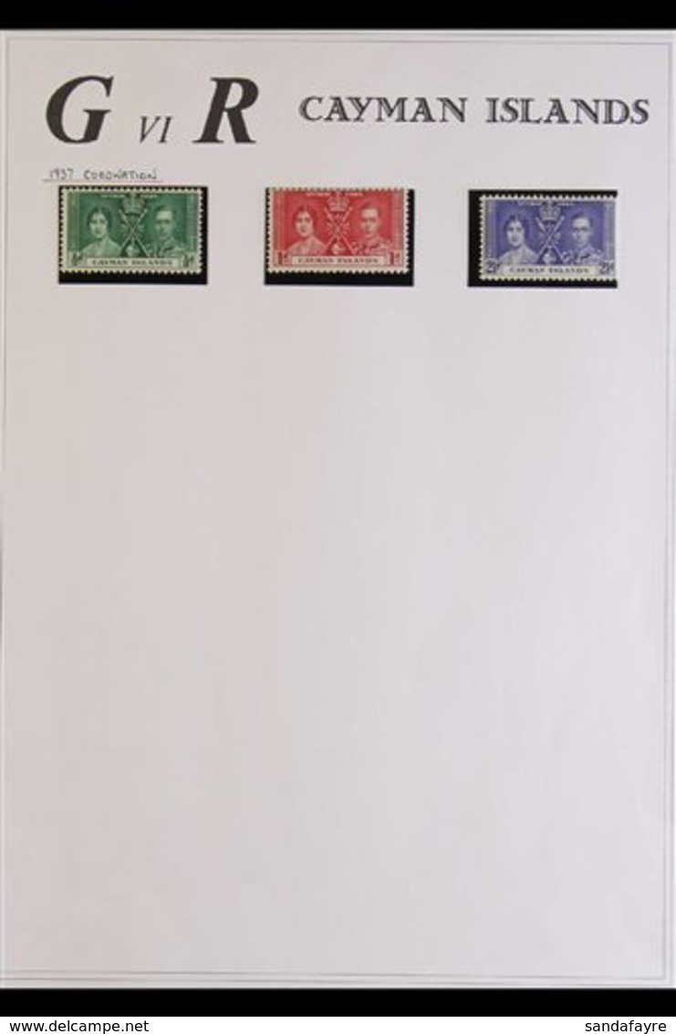 1937-50 VERY FINE MINT COLLECTION  Includes 1938-48 Definitive Set Of 14, 1948 RSW Set, 1949 UPU Set, 1950 Definitive Se - Cayman Islands