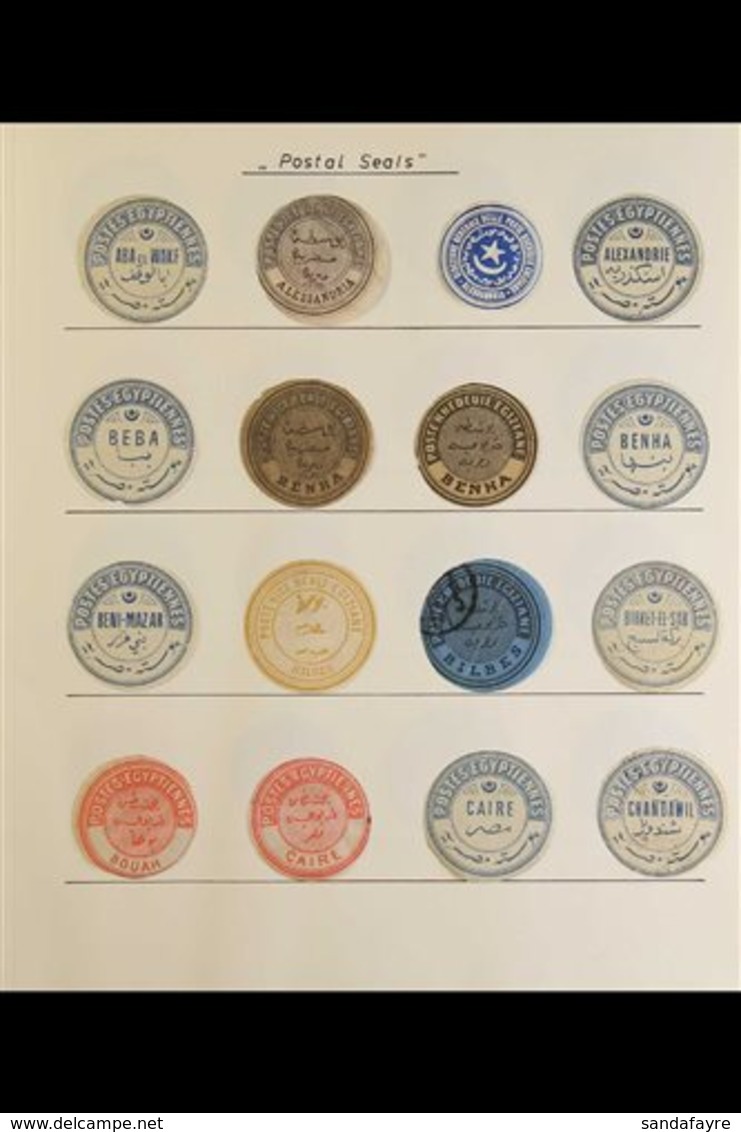 INTERPOSTAL SEALS  19th Century Interesting Collection Of All Different Local Interpostal Seals With Many Scarcer Types  - Other & Unclassified