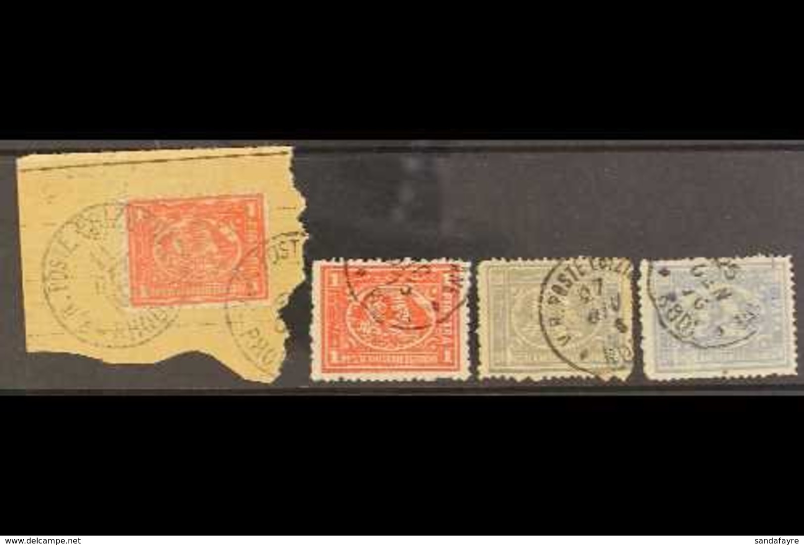 USED ABROAD : RODI (GREEK ISLAND)  Clear To Good Strikes On 1872-75 20pa (2) And 1pi (2), Scarce Group. (4 Stamps) For M - Autres & Non Classés