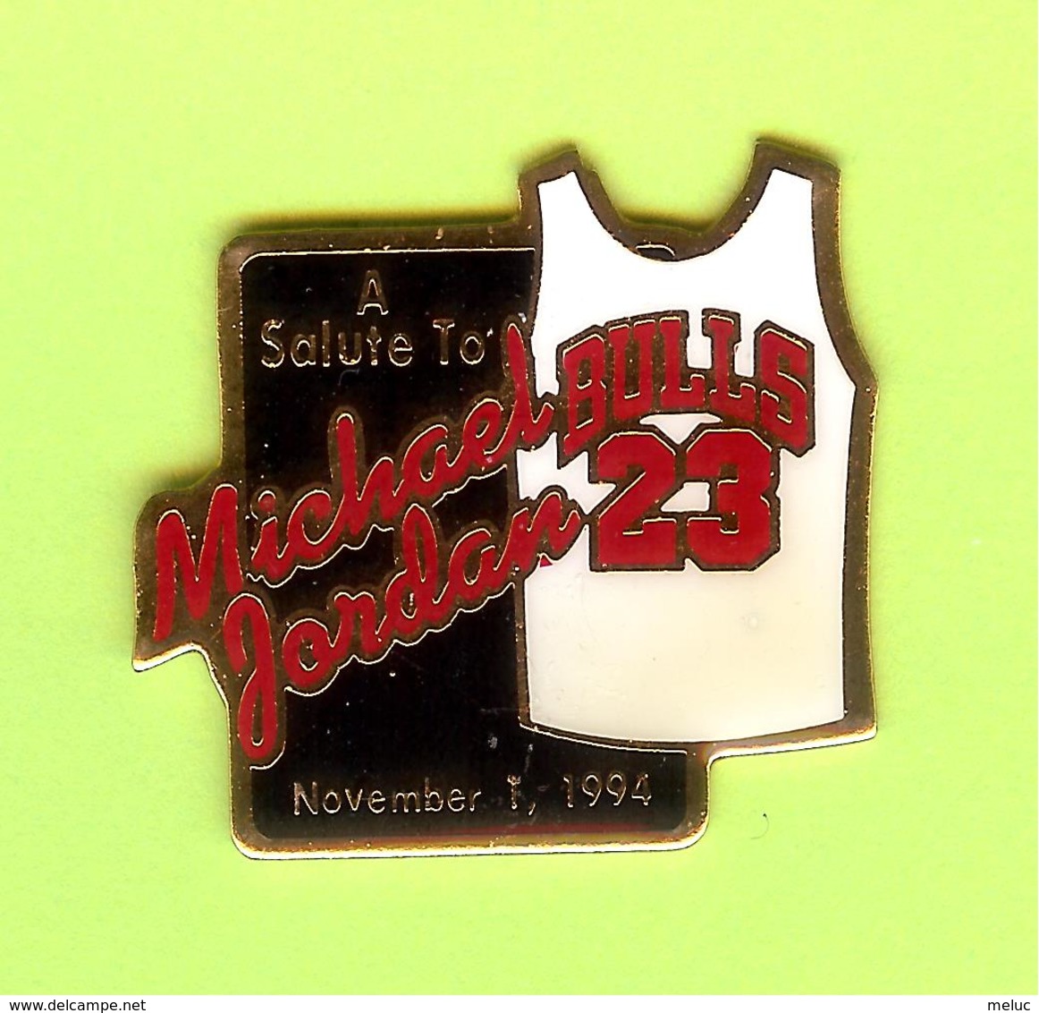 Pin's A Salute To Michael Jordan Basketball (McDonald's Commanditaire) 2 Photos - #066 - McDonald's