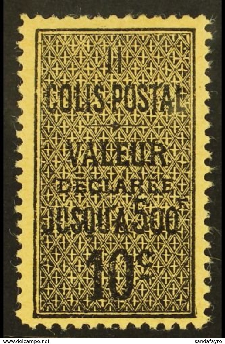 ALGERIA  PARCEL POST 1899 10c Black On Yellowish, Type I, Yv 2a, Very Fine Mint. For More Images, Please Visit Http://ww - Other & Unclassified