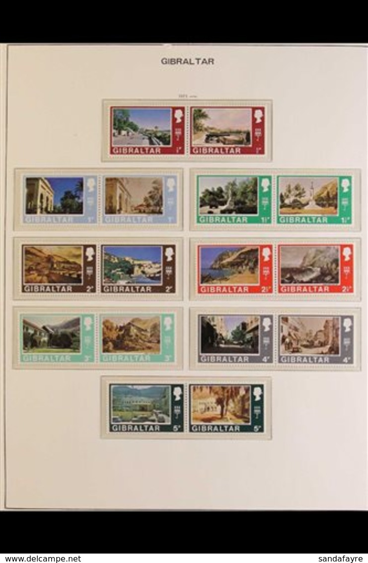 1971-84 COMPLETE NEVER HINGED MINT DECIMAL COLLECTION.  An Attractive Collection, Presented On Hingeless Pages, ALL DIFF - Gibraltar