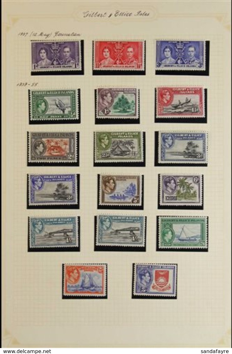 1937-49 MINT KGVI COLLECTION.  A Delightful Collection, Complete For A "Basic" Complete Run From Coronation To UPU, SG 4 - Gilbert & Ellice Islands (...-1979)