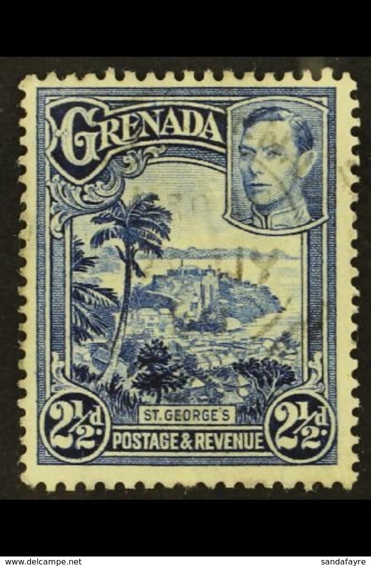 1938-50  2½d Bright Blue Perf 12½x13½, SG 157a, Fine Cds Used. For More Images, Please Visit Http://www.sandafayre.com/i - Grenada (...-1974)