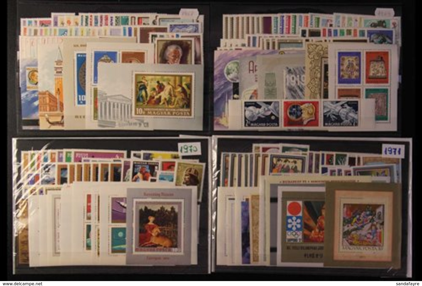 1956-1987 NEVER HINGED MINT COLLECTION  On Stock Cards, ALL DIFFERENT Complete Commemorative Sets And Mini-sheets, Seems - Other & Unclassified