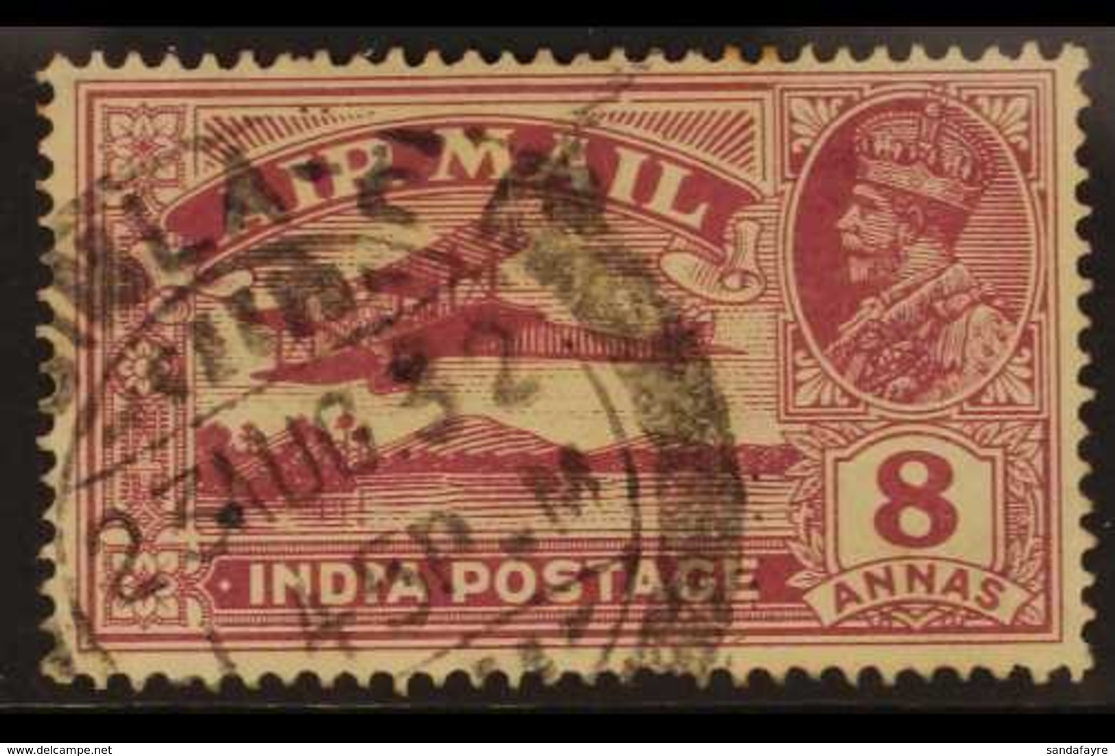1929 VARIETY  8a Purple Bearing "REVERSED SERIF" Variety, SG 224b, Cds Used For More Images, Please Visit Http://www.san - Other & Unclassified