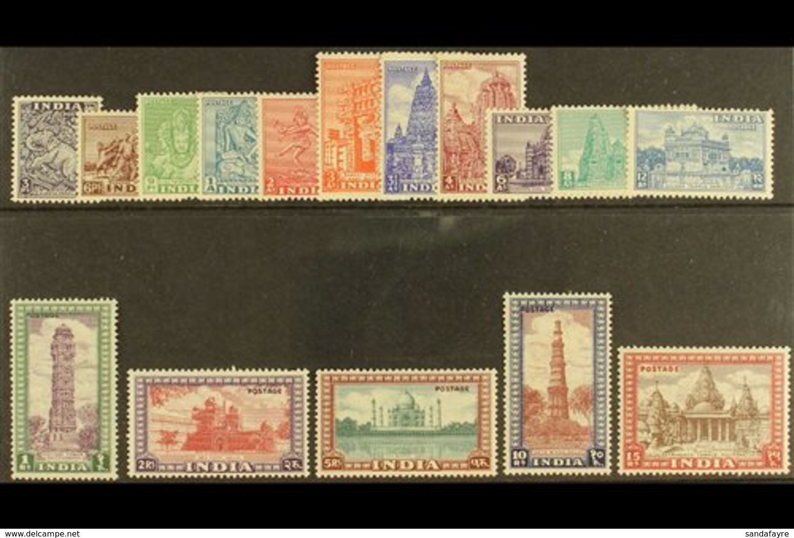 1949-52  Pictorials Set Complete, SG 309/324, Never Hinged Mint (16 Stamps) For More Images, Please Visit Http://www.san - Other & Unclassified