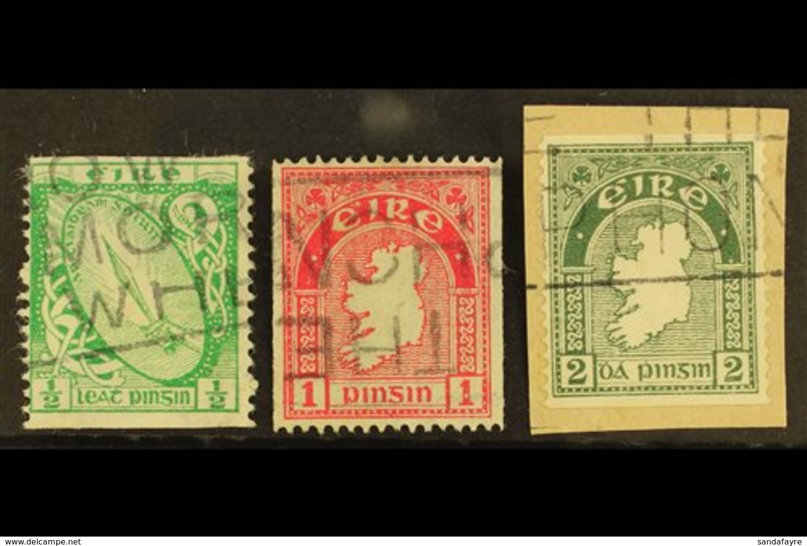 1934 COIL STAMPS  ½d, 1d And 2d, SG 71a, 72c, 74a, Fine Slogan Cancels Used. (3) For More Images, Please Visit Http://ww - Other & Unclassified