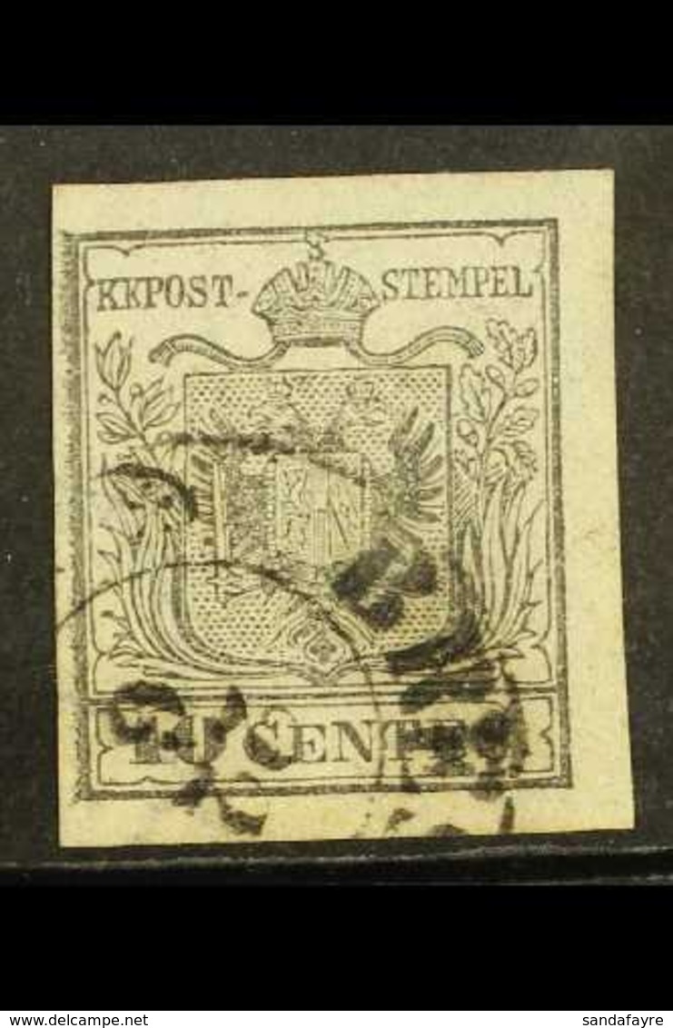 LOMBARDY VENETIA  1850 10c Silver Grey, Sass 2a, Superb Used With Part Brescia Cds. Lovely Stamp With Clear To Large Mar - Unclassified