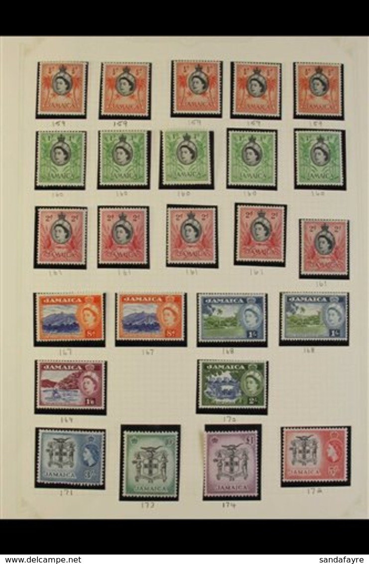 1953-81  A Fine Mint Or Much Nhm Lightly Duplicated Collection On Pages, Incl. 1956-58 Set, 1962-63 Set, 1964-68 Set, 19 - Jamaica (...-1961)