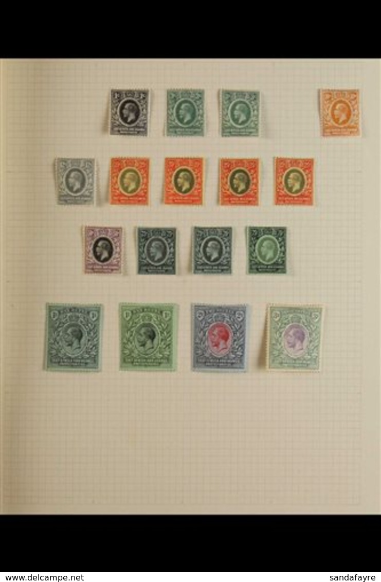 1912-35 KGV MINT COLLECTION  Fine Looking Collection, Neatly Presented On Album Pages, We See 1912-21 Most Values To 3r  - Vide