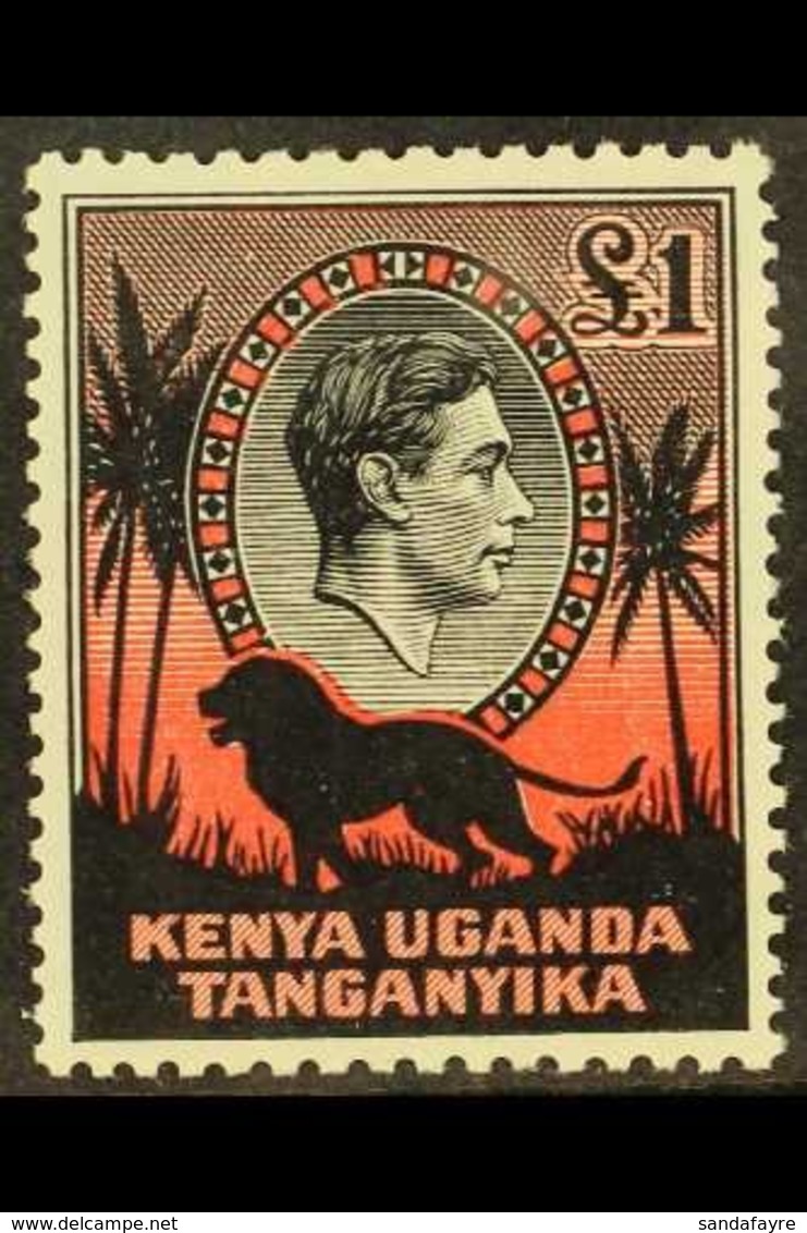 1938  £1 Black And Red Perf 11¾ X 13, SG 150, Very Fine Mint, Cat £500. For More Images, Please Visit Http://www.sandafa - Vide