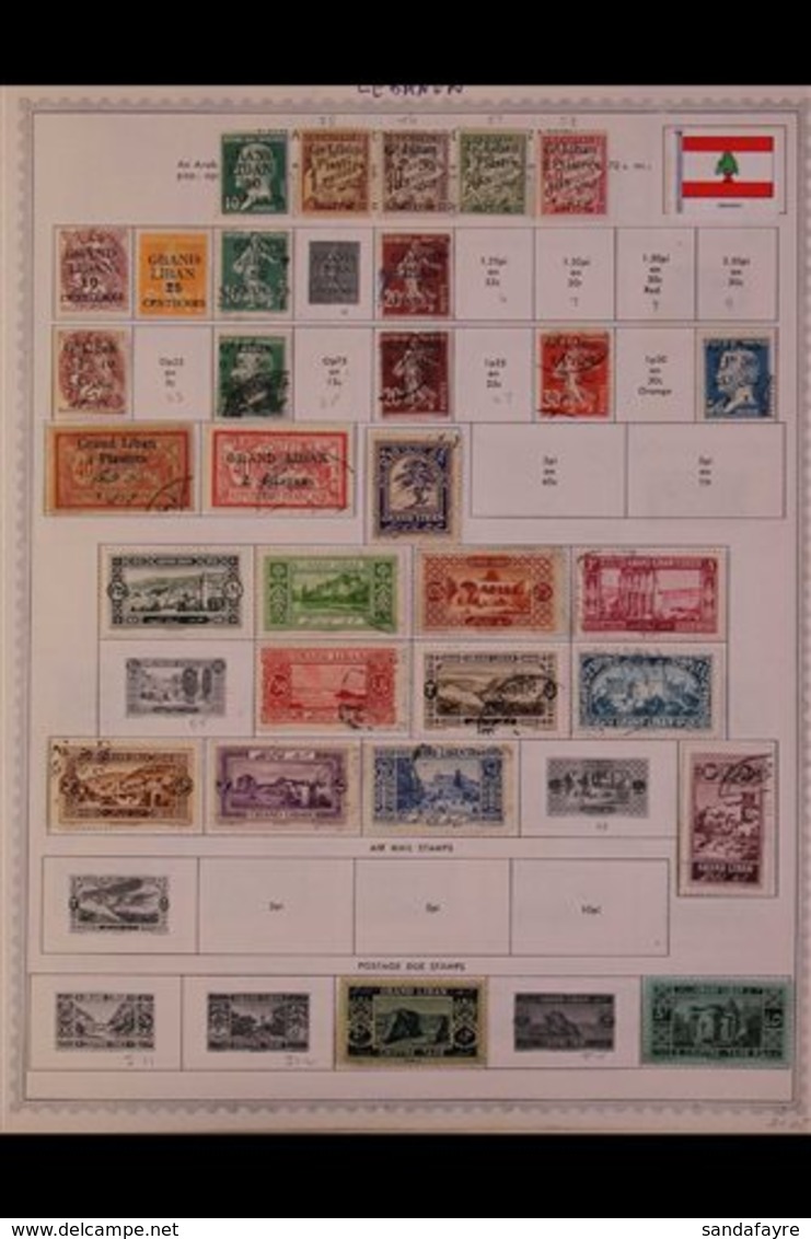 1924-1978 ALL DIFFERENT COLLECTION.  A Most Useful, ALL DIFFERENT Mint & Used Collection On Printed Pages, Collection St - Liban