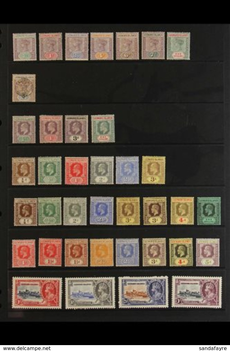 1890-1954 FINE MINT  All Different Collection. With QV 1890 Set To 1s, Plus 1897 2½d Jubilee; KEVII Range To 1s; KGV Ran - Leeward  Islands