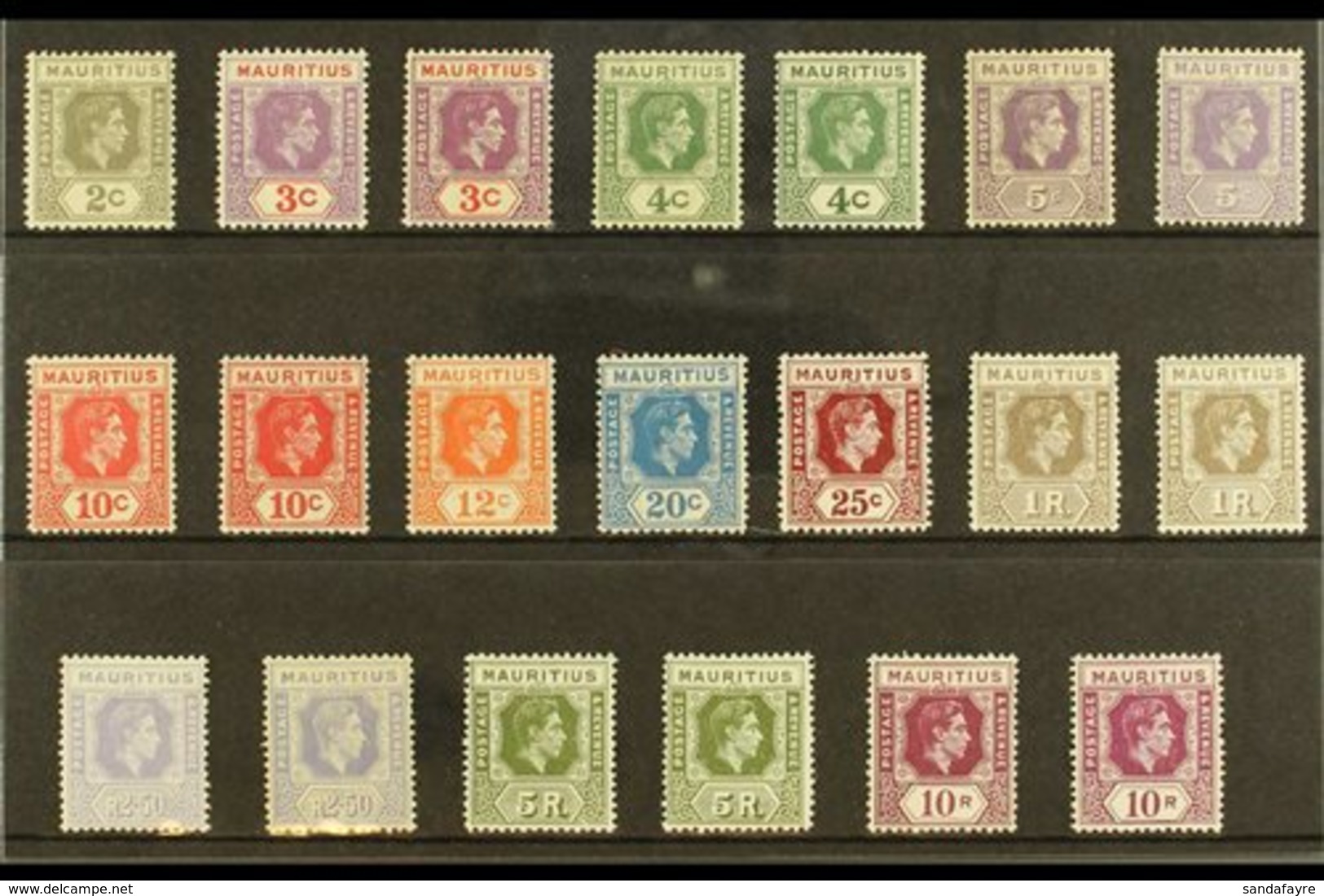 1938-49  Definitives Comprehensive Mint Range Includes The Complete Basic Set Of 12 (SG 252/63a) Plus In Addition Most O - Mauritius (...-1967)