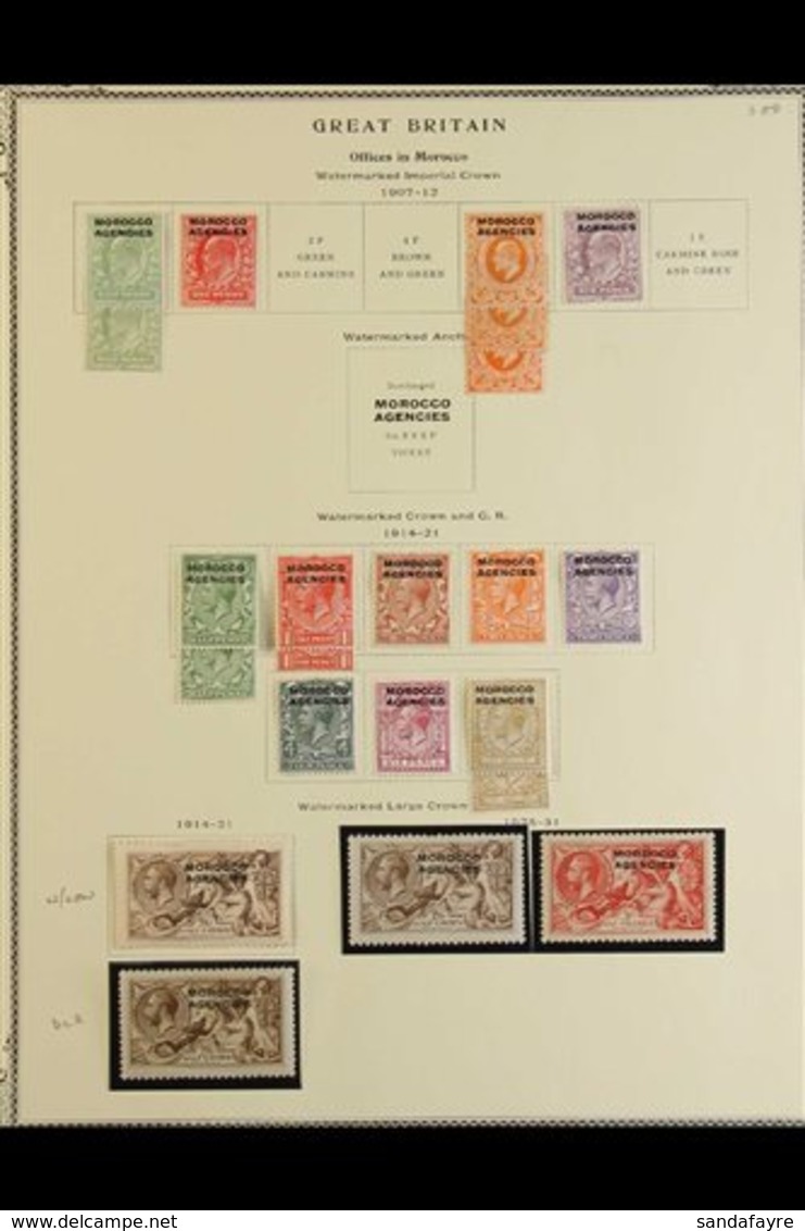 BRITISH CURRENCY  1907-56 MINT COLLECTION On Four Album Pages Includes Such Things As The 1914-31 Complete Set With Exam - Other & Unclassified