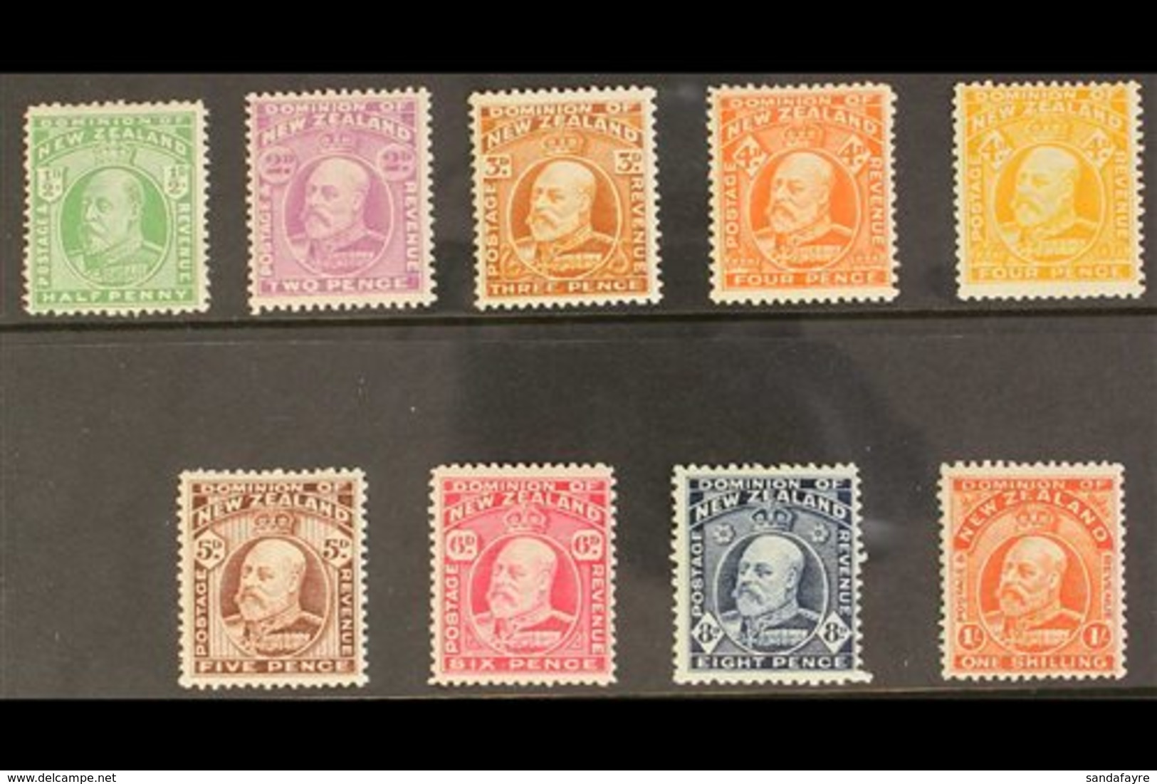 1909  Ed VII Set To 1s, SG 387/94, Very Fine And Fresh Mint. (9 Stamps) For More Images, Please Visit Http://www.sandafa - Other & Unclassified