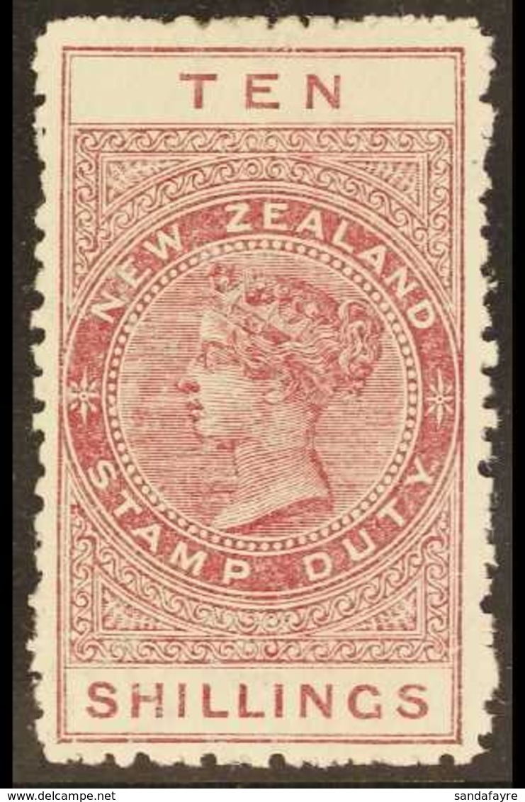 POSTAL FISCAL  1903 10s Maroon, Unsurfaced Cowan Paper, P11, SG F75a, Fine Mint For More Images, Please Visit Http://www - Other & Unclassified
