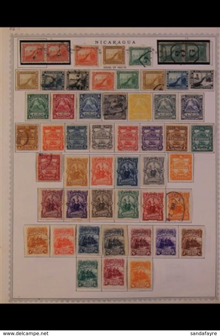 1860's - 1980's ALL DIFFERENT COLLECTION.  An Extensive, ALL DIFFERENT Mint & Used Collection On Printed & Plain Pages,  - Nicaragua