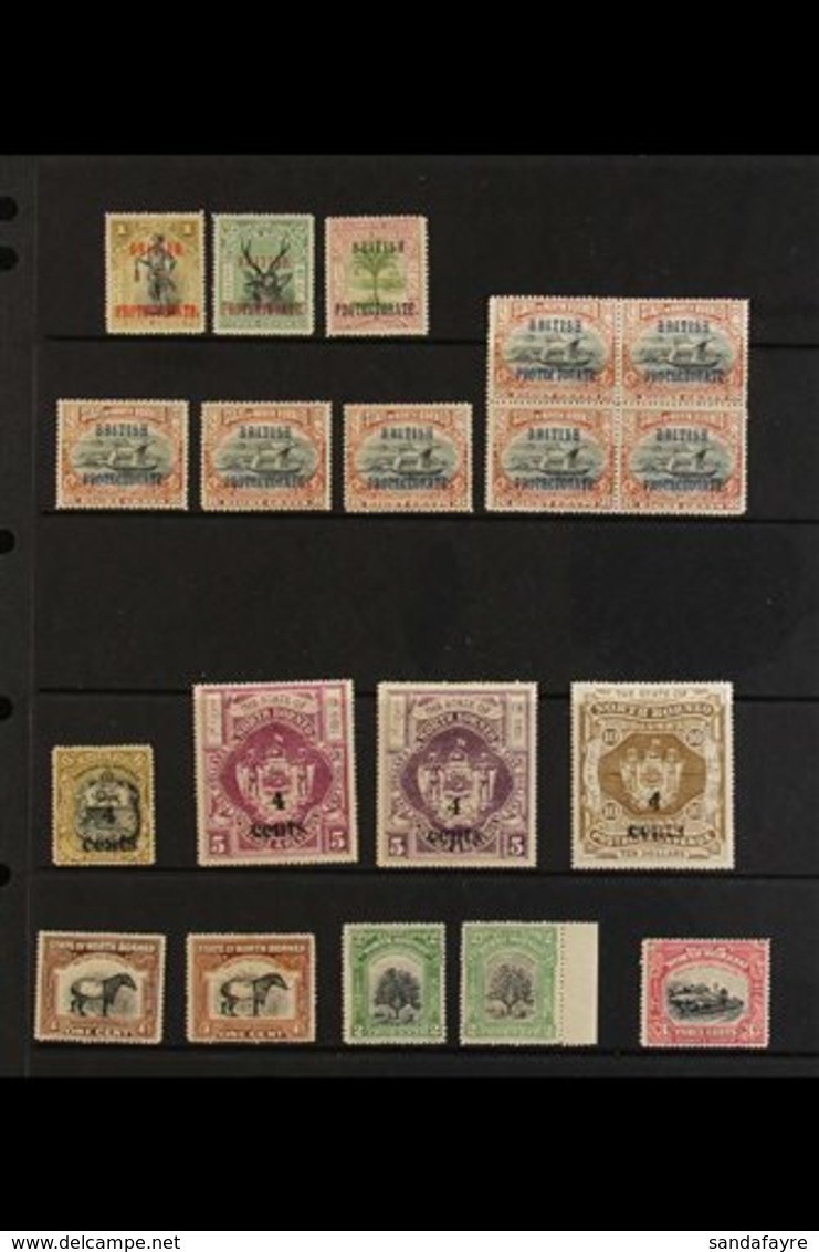 1901-1959 VERY FINE MINT COLLECTION  Presented On Stock Pages & Includes 1901 "British Protectorate" Opt'd Range To An 8 - North Borneo (...-1963)