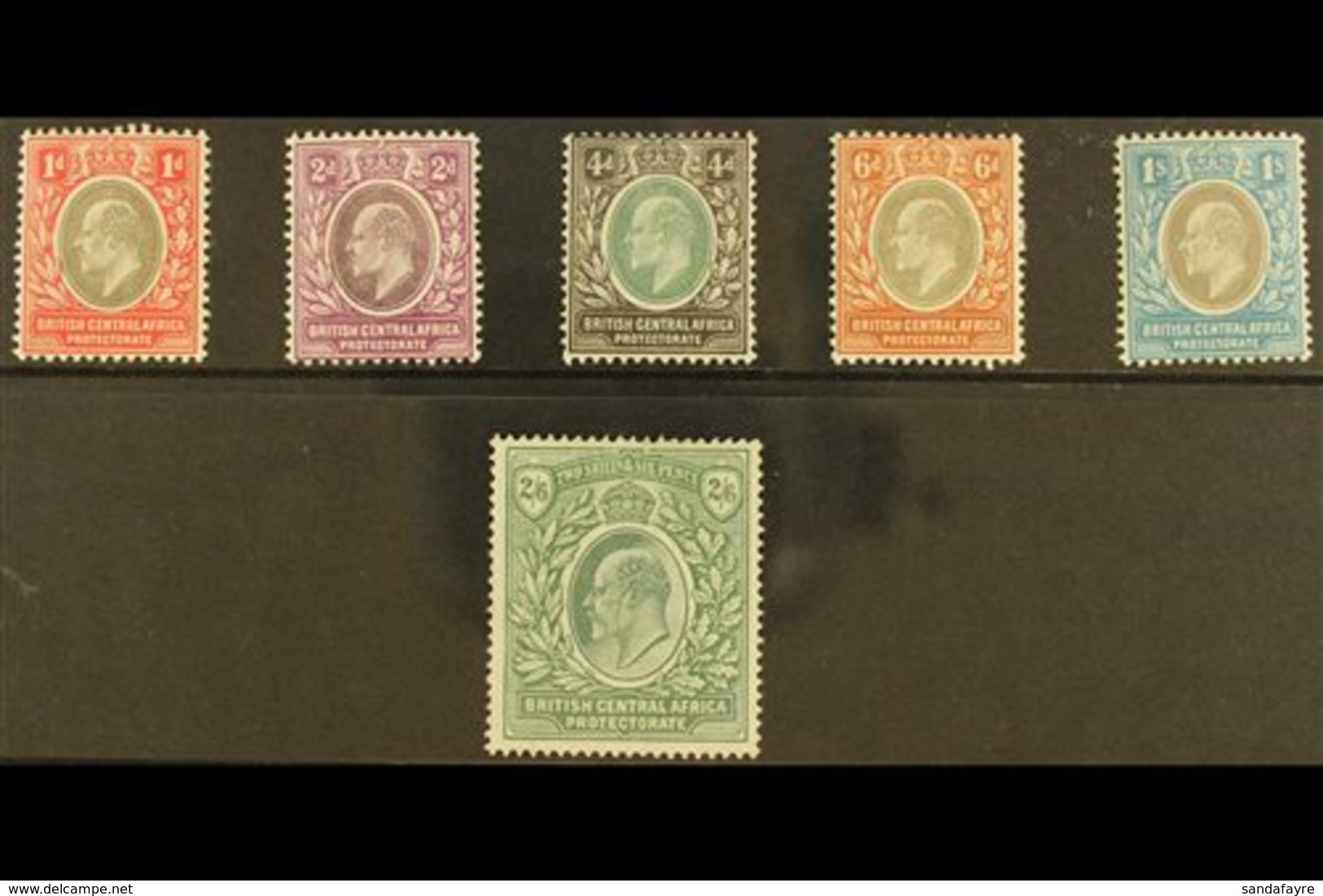 1903-04  KEVII Set To 2s6d, SG 59/63, Fine Mint. Fresh And Attractive. (6 Stamps) For More Images, Please Visit Http://w - Nyasaland (1907-1953)