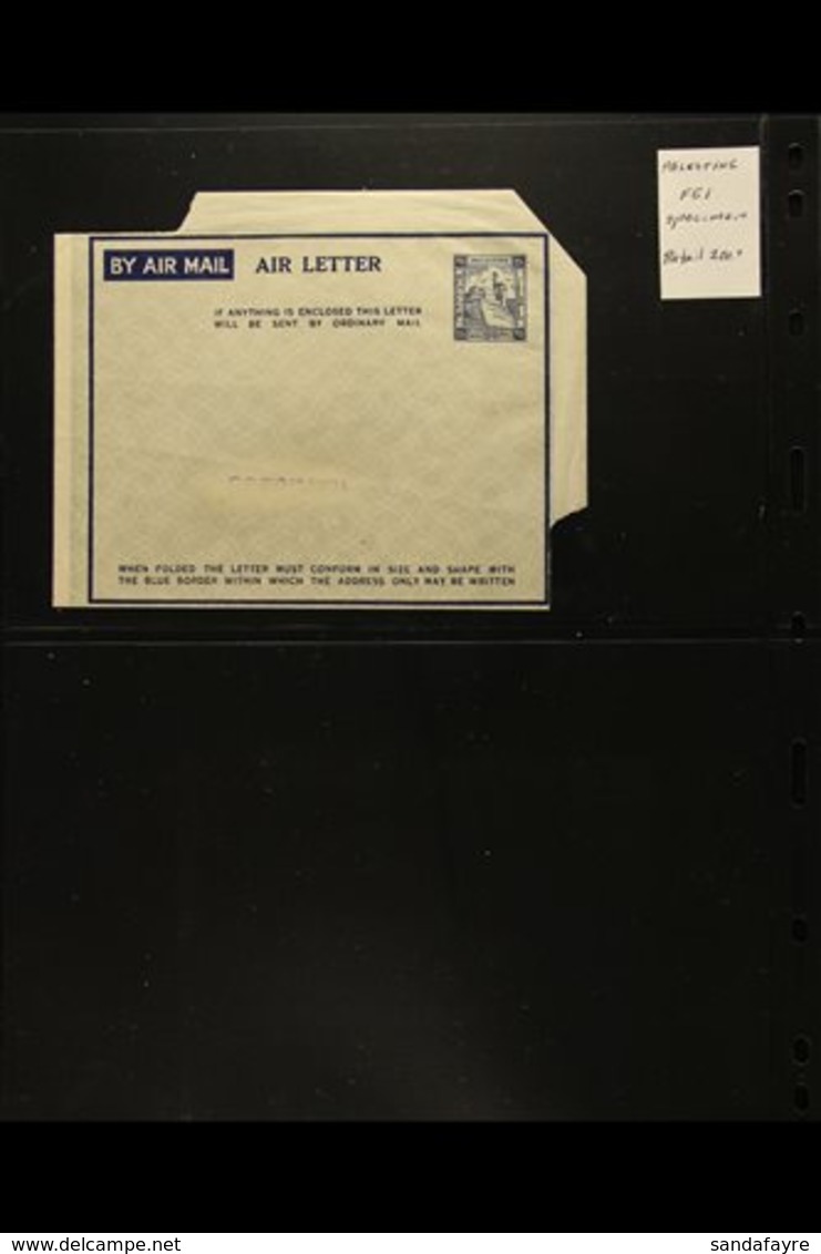 1944-1947 AIR LETTERS  Small Collection With 1944 Formula Air Letter Card To UK Bearing Palestine Stamps & Censor Cachet - Palestine