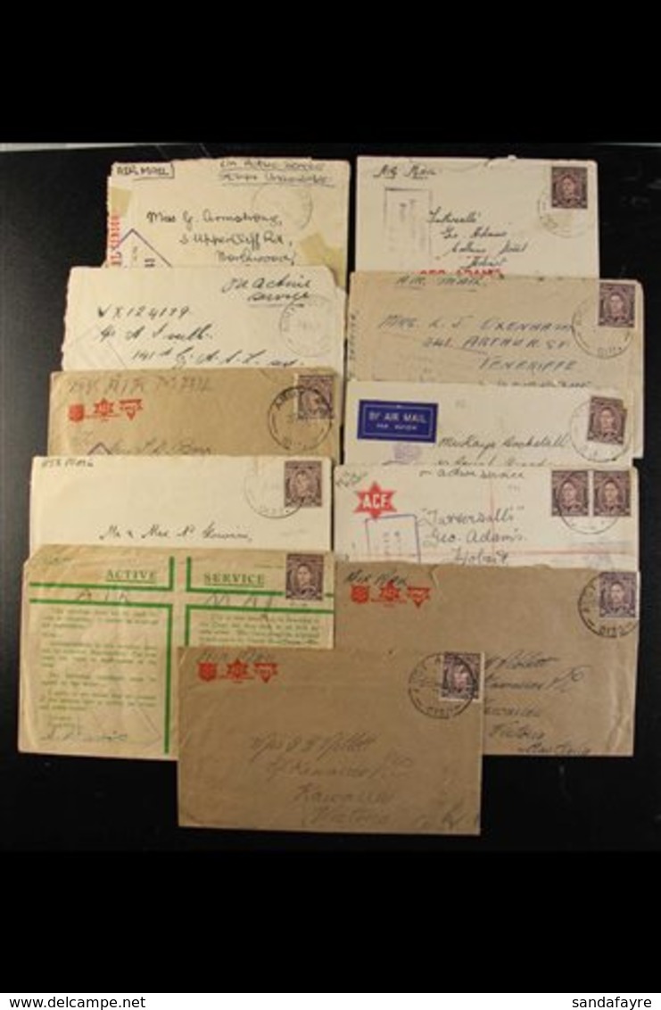 WW2 AUSTRALIAN FORCES - ZERO PREFIXES - ARMY POST OFFICES  A Fine Collection Of Covers Back To Australia, Bearing Austra - Papua New Guinea