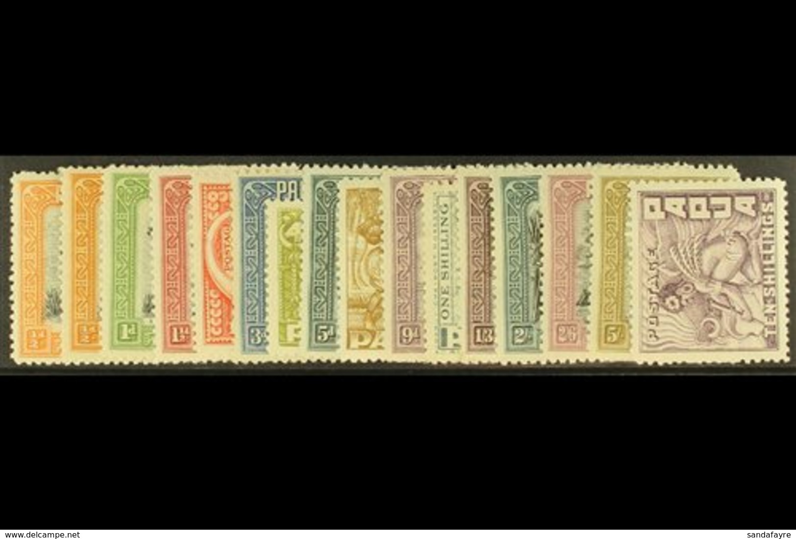 1932  Native Scenes Set Complete To 10s Incl ½d Shade, SG 130/45, 130a, Very Fine Mint. (16 Stamps) For More Images, Ple - Papua New Guinea