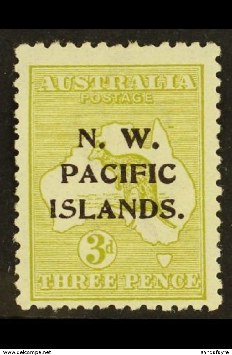 1915 - 16  3d Greenish Olive, Die I, SG 76c, Very Fine And Fresh Mint. Scarce Stamp. For More Images, Please Visit Http: - Papua New Guinea