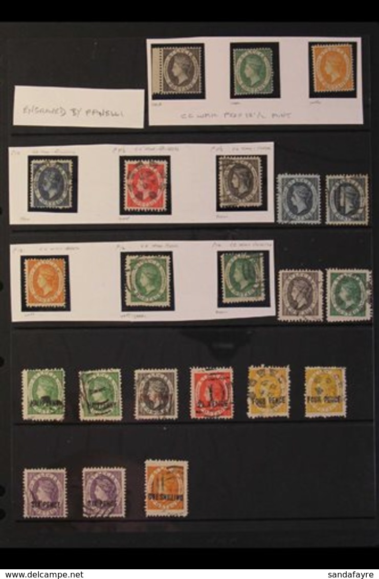 QV FORGERIES COLLECTION  An Impressive Collection Written Up On Pages, Plus Many Stamps On Stockleaves Awaiting Incorpor - St.Lucia (...-1978)